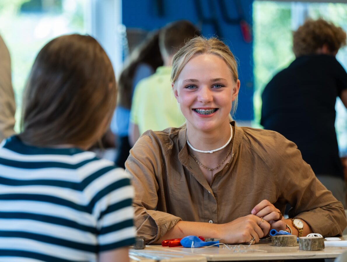 Driestar Leiden leerling meisje klas techniek